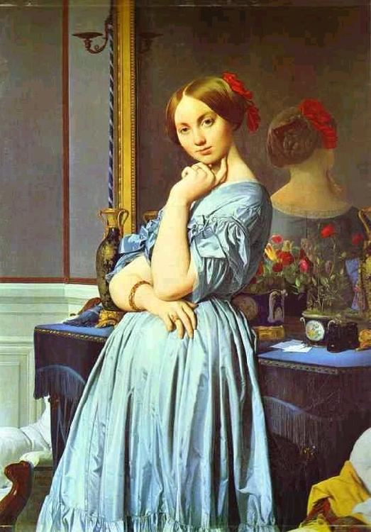 Jean Auguste Dominique Ingres Portrait of Countess D'Haussonville. France oil painting art